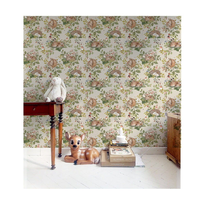 DEKORNIK Little Sleepy Animals Light Wallpaper