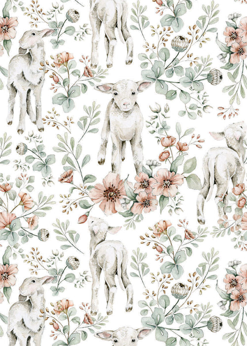 DEKORNIK Little Lambs Wallpaper