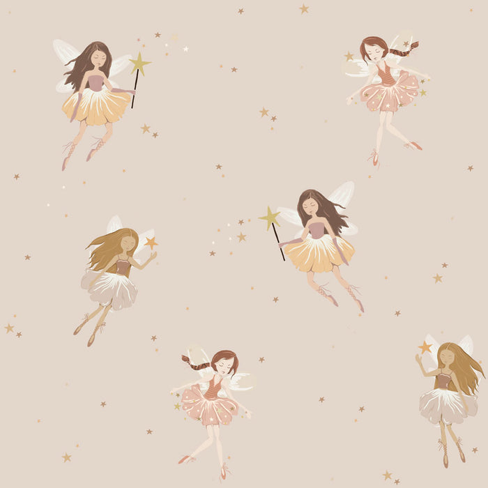 DEKORNIK Fairies Beige Wallpaper