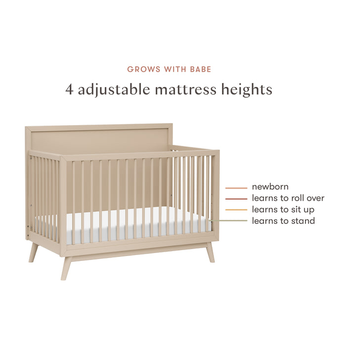 Babyletto Palma 4 in 1 Convertible Crib fawn forest