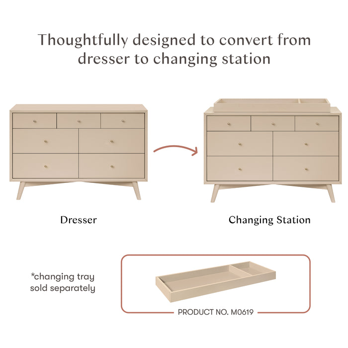 Babyletto Palma 7-Drawer Assembled Double Dresser