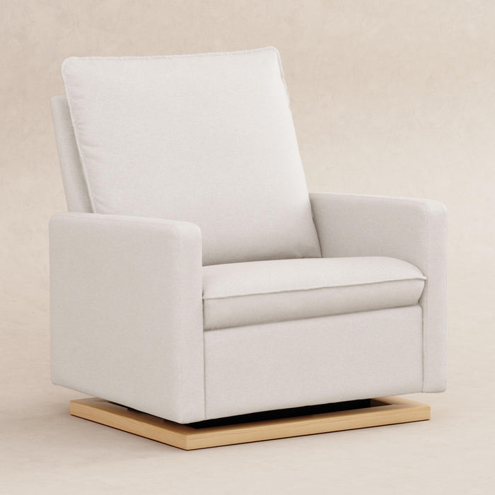 Babyletto Cali Pillowback Chair and a Half Glider in Eco-Performance Fabric | Water Repellent & Stain Resistant