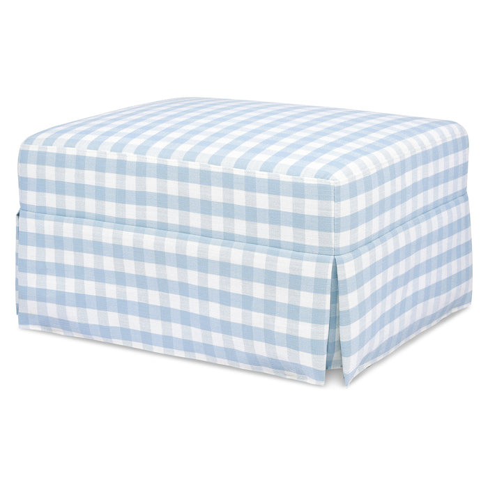 Namesake Crawford Gliding Ottoman in Gingham