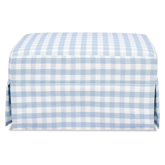 Namesake Crawford Gliding Ottoman in Gingham