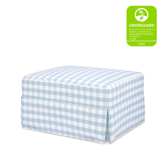 Namesake Crawford Gliding Ottoman in Gingham