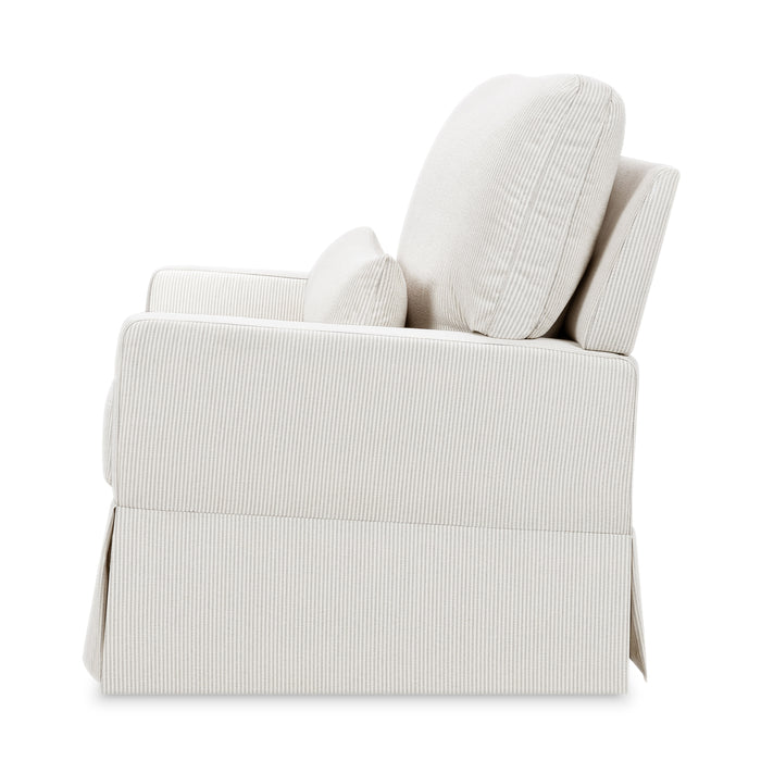 Namesake Crawford Pillowback Chair-and-a-Half Comfort Swivel Glider