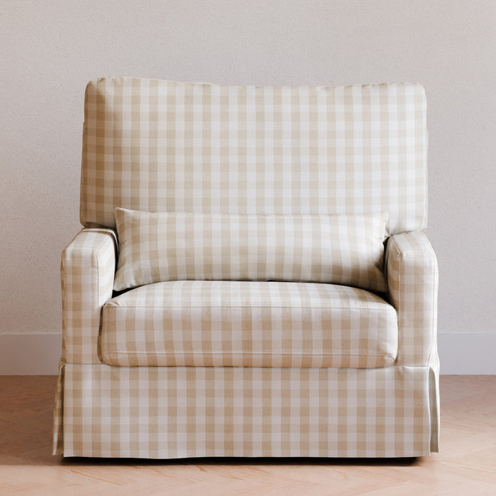 Namesake Crawford Pillowback Chair-and-a-Half Comfort Swivel Glider