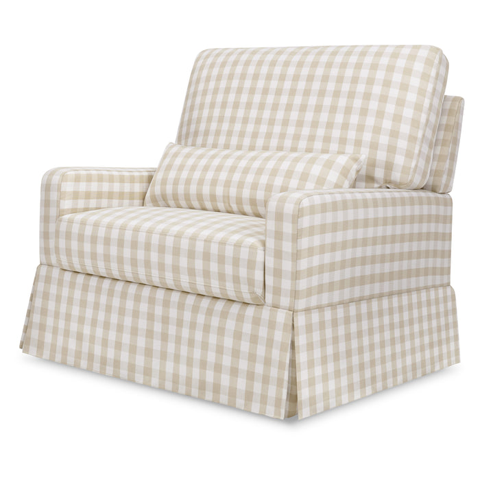 Namesake Crawford Pillowback Chair-and-a-Half Comfort Swivel Glider