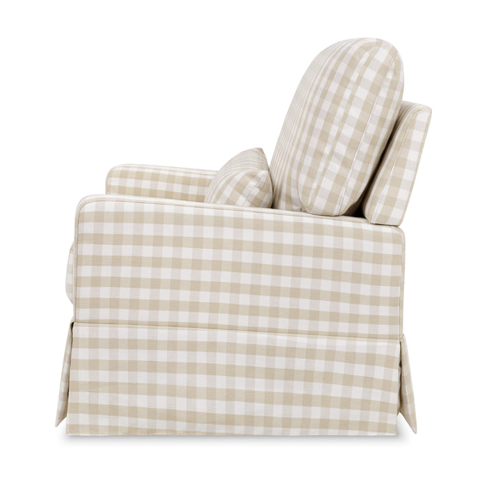 Namesake Crawford Pillowback Chair-and-a-Half Comfort Swivel Glider