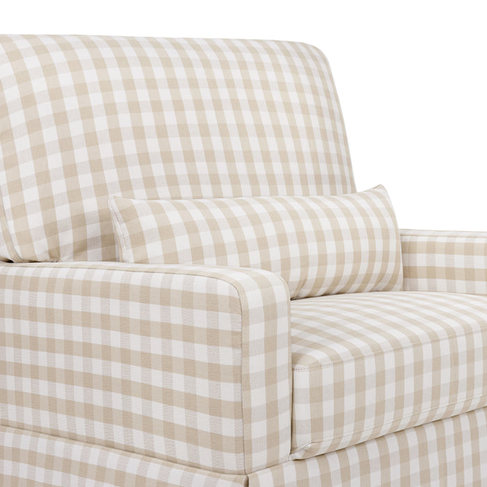 Namesake Crawford Pillowback Chair-and-a-Half Comfort Swivel Glider