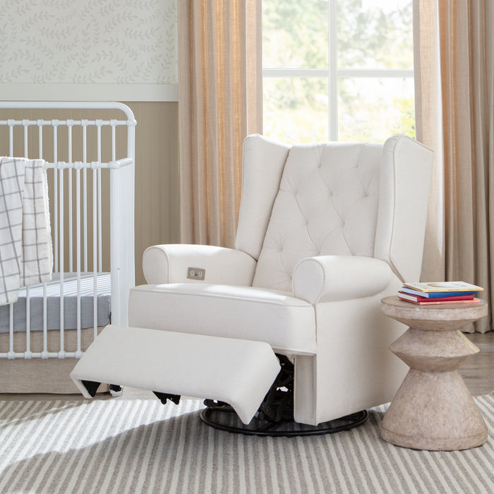 Namesake Harbour Electronic Recliner and Swivel Glider in Eco-Performance Fabric with USB Port