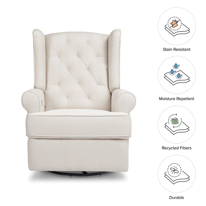 Namesake Harbour Electronic Recliner and Swivel Glider in Eco-Performance Fabric with USB Port