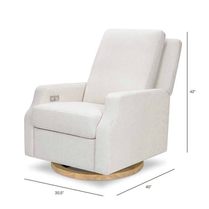 Namesake Crewe Electronic Recliner and Swivel Glider in Eco-Performance Fabric