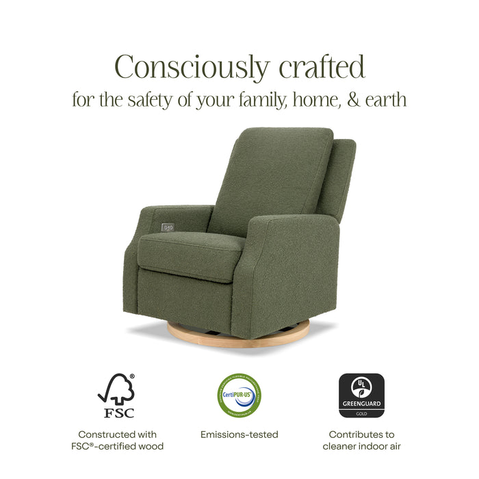 Namesake Crewe Electronic Recliner and Swivel Glider in Boucle