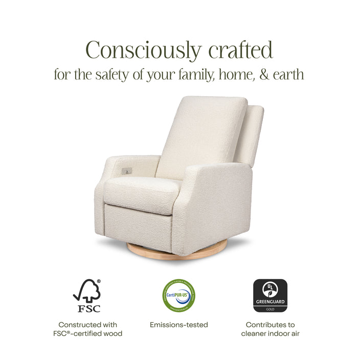 Namesake Crewe Electronic Recliner and Swivel Glider in Boucle