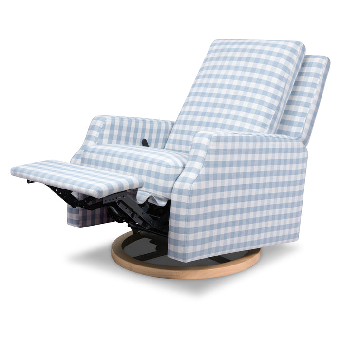 Namesake Crewe Recliner and Swivel Glider in Gingham