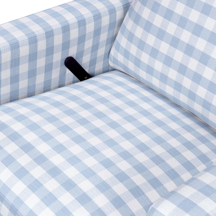 Namesake Crewe Recliner and Swivel Glider in Gingham