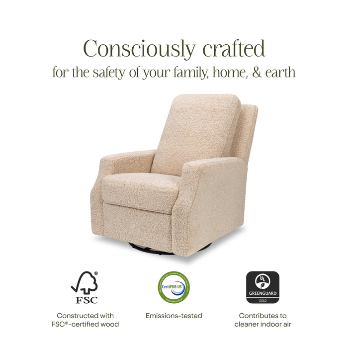 Namesake Crewe Recliner and Swivel Glider in Shearling