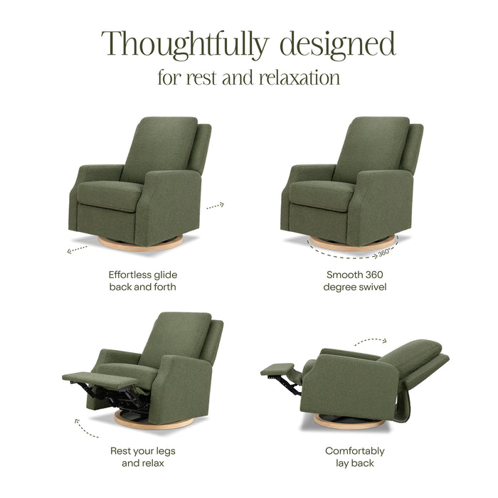 Namesake Crewe Recliner and Swivel Glider in Boucle