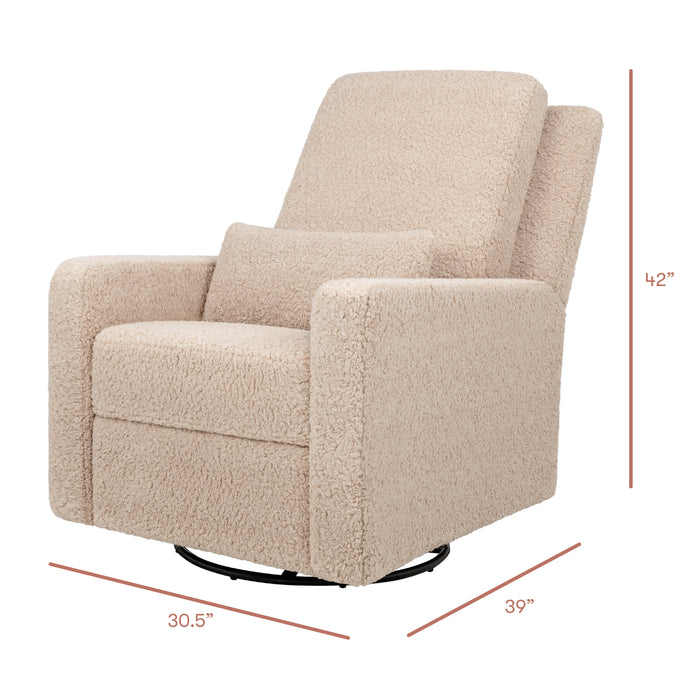 Babyletto Sigi Recliner and Swivel Glider in Shearling