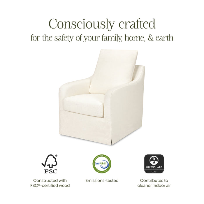 Namesake Reese Slipcover Swivel Glider