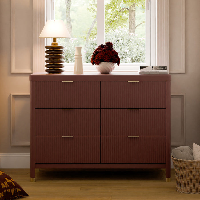 Namesake Brimsley Tambour 6-Drawer Assembled Dresser