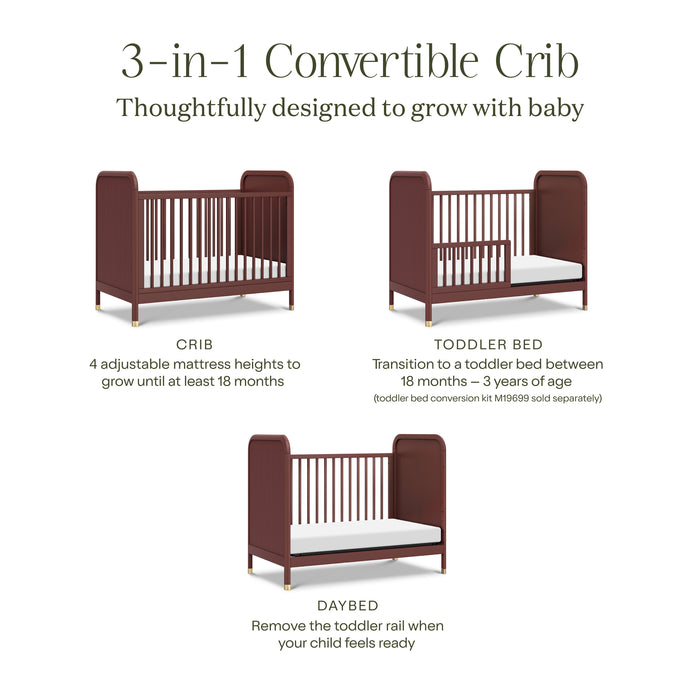 Namesake Brimsley Tambour 3-in-1 Convertible Crib