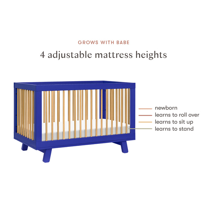 Babyletto Hudson 3-in-1 Convertible Crib with Toddler Bed Conversion Kit