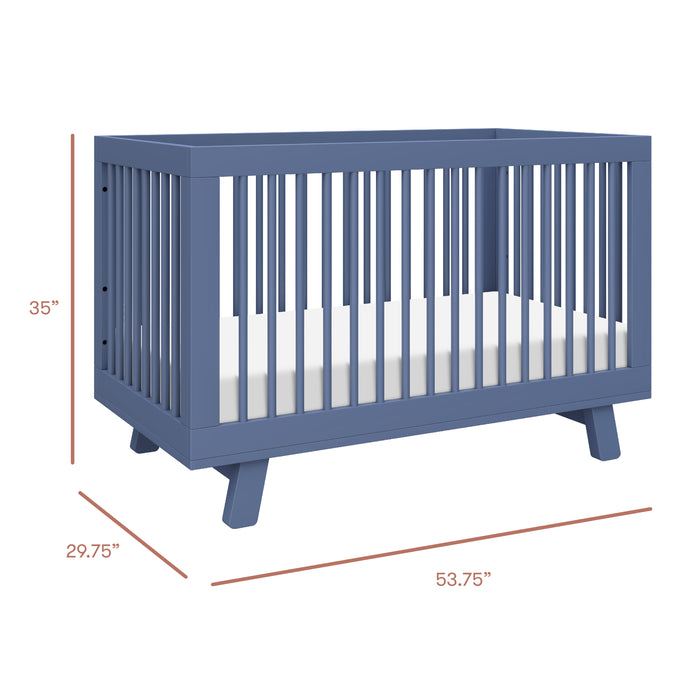 Babyletto Hudson 3-in-1 Convertible Crib with Toddler Bed Conversion Kit