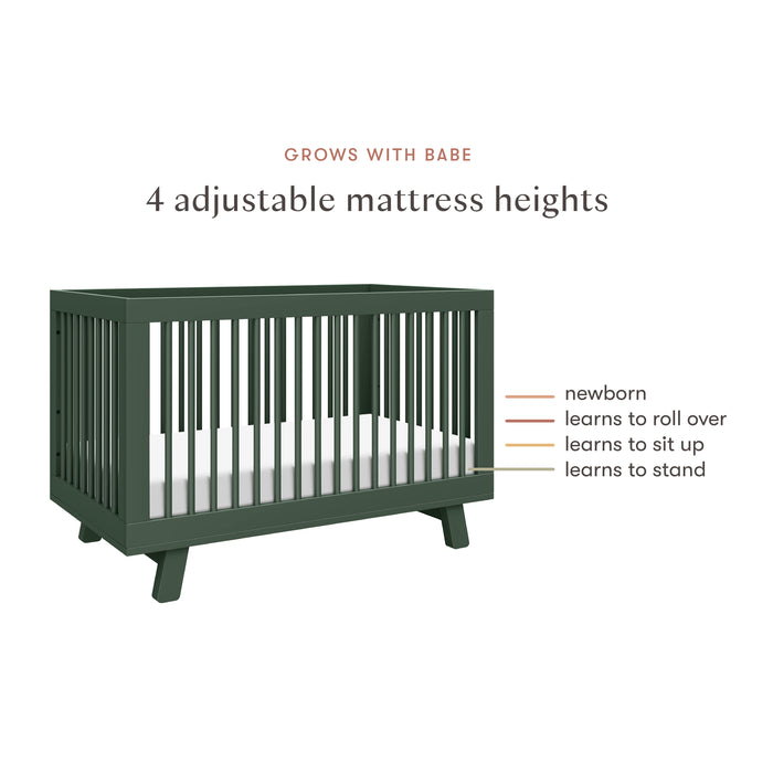 Babyletto Hudson 3-in-1 Convertible Crib with Toddler Bed Conversion Kit