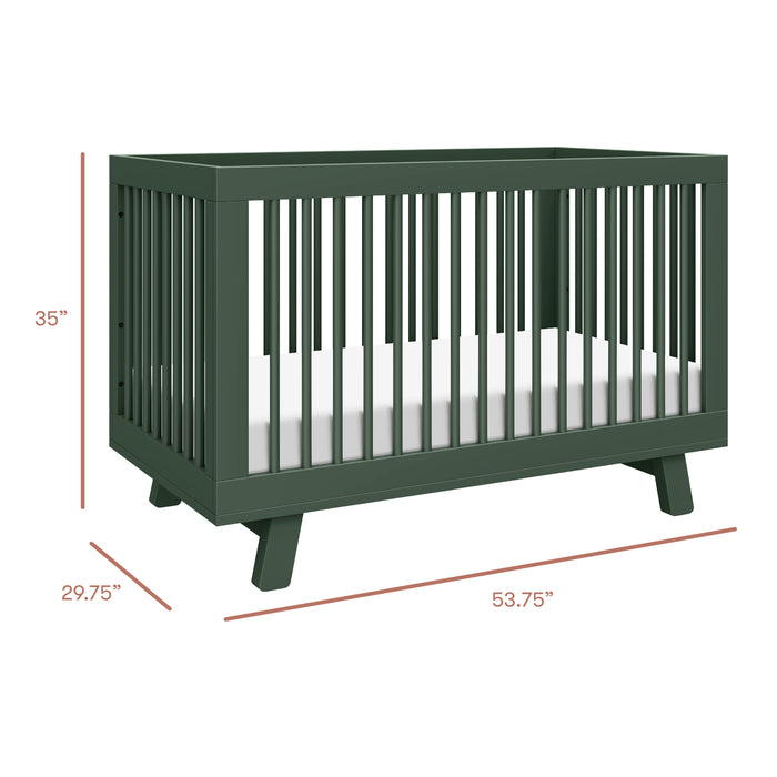 Babyletto Hudson 3-in-1 Convertible Crib with Toddler Bed Conversion Kit