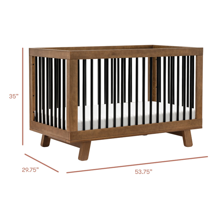 Babyletto Hudson 3-in-1 Convertible Crib with Toddler Bed Conversion Kit