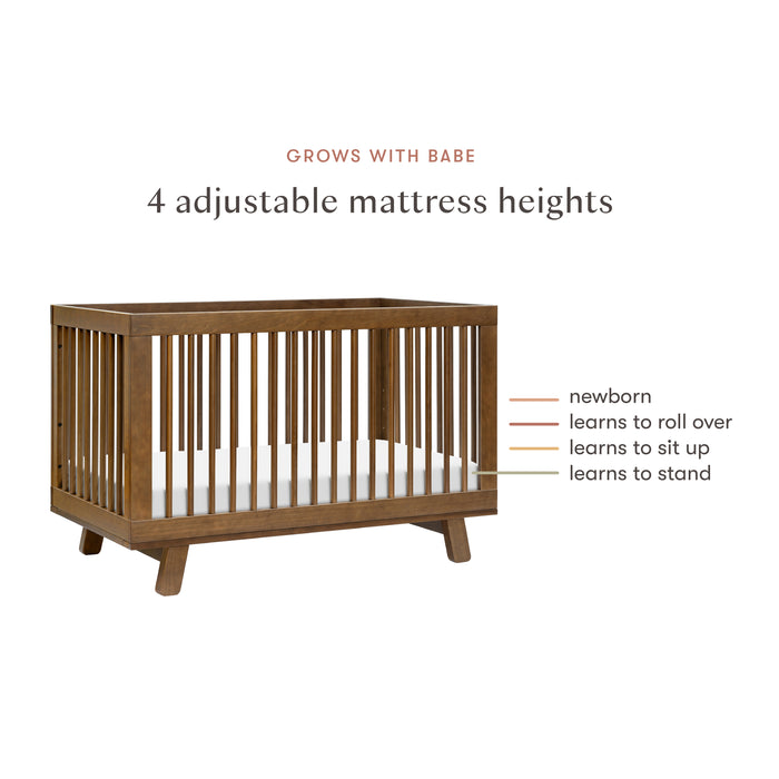 Babyletto Hudson 3-in-1 Convertible Crib with Toddler Bed Conversion Kit