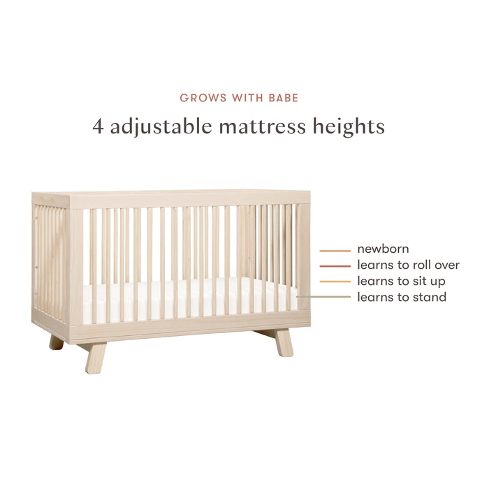 Babyletto Hudson 3-in-1 Convertible Crib with Toddler Bed Conversion Kit