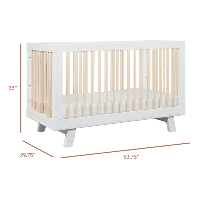 Babyletto Hudson 3-in-1 Convertible Crib with Toddler Bed Conversion Kit