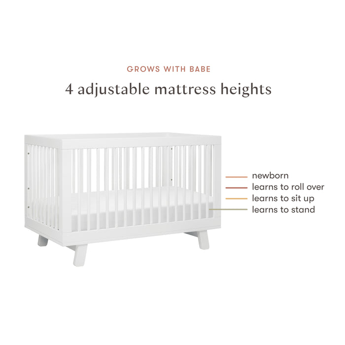 Babyletto Hudson 3-in-1 Convertible Crib with Toddler Bed Conversion Kit