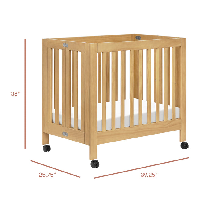 Babyletto Origami Mini Crib Washed Natural