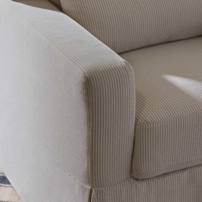 Crawford Pillowback Comfort Swivel Glider in Eco-Performance Fabric | Water Repellent & Stain Resistant