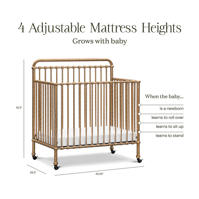 Namesake Winston 4-in-1 Convertible Mini Crib