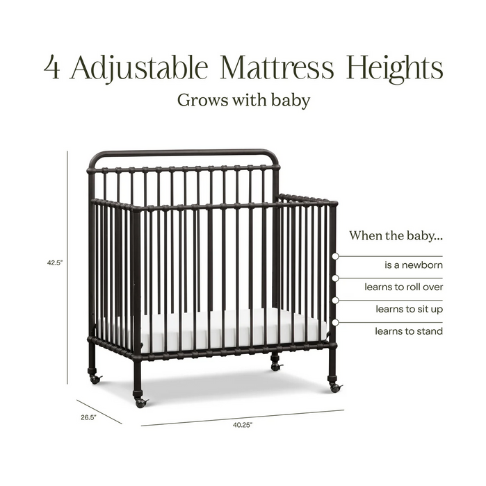 Namesake Winston 4-in-1 Convertible Mini Crib