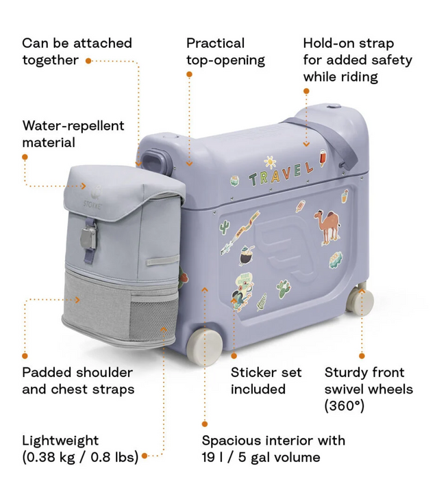 Stokke® JetKids™ Travel Bundle | BedBox™ + Crew BackPack™