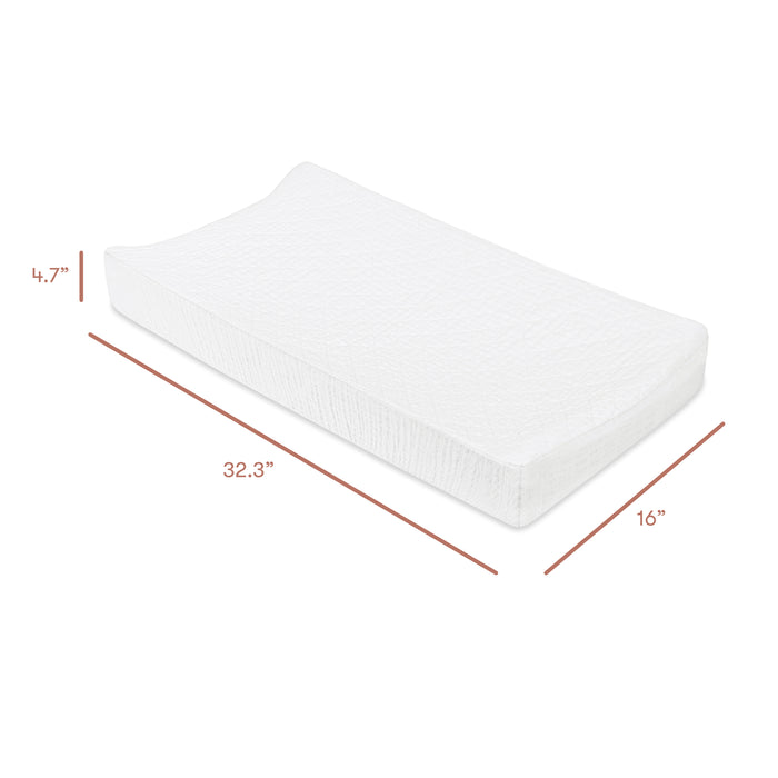 Babyletto Quilted Changing Pad Cover in GOTS Certified Organic Muslin Cotton