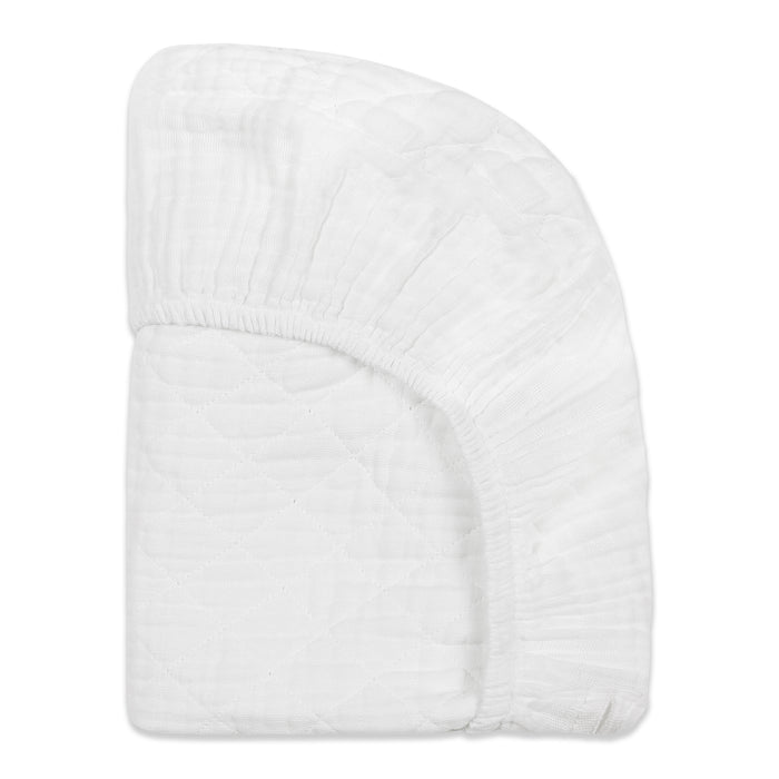 Babyletto Quilted Changing Pad Cover in GOTS Certified Organic Muslin Cotton