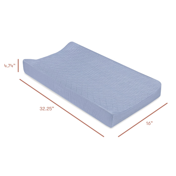 Babyletto Quilted Changing Pad Cover in GOTS Certified Organic Muslin Cotton