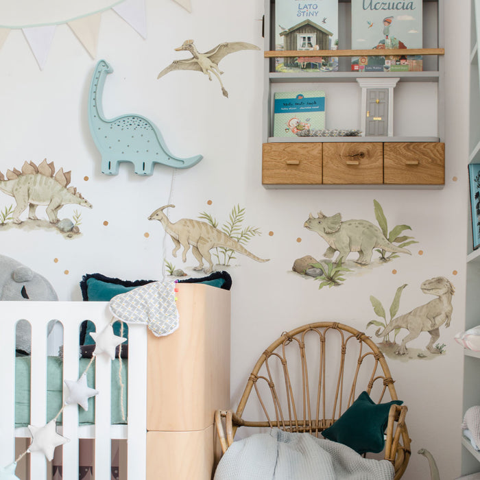 DEKORNIK Happy Dino Wonderland Wall Decal Set