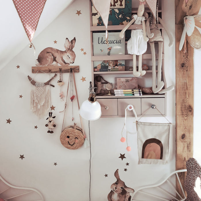 DEKORNIK Happy Rabbits Wonderland Wall Decal Set