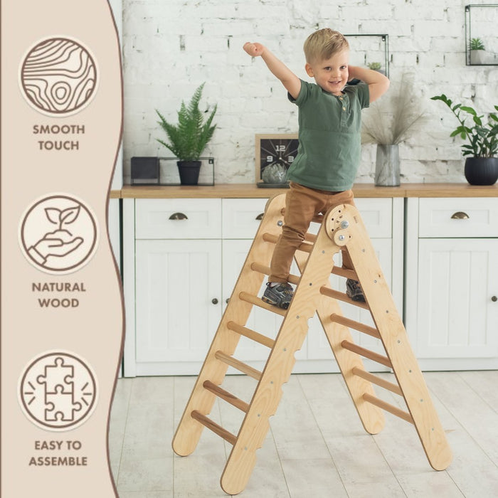 Montessori Triangle Ladder - Handmade Climber for Kids 1-7 y.o.